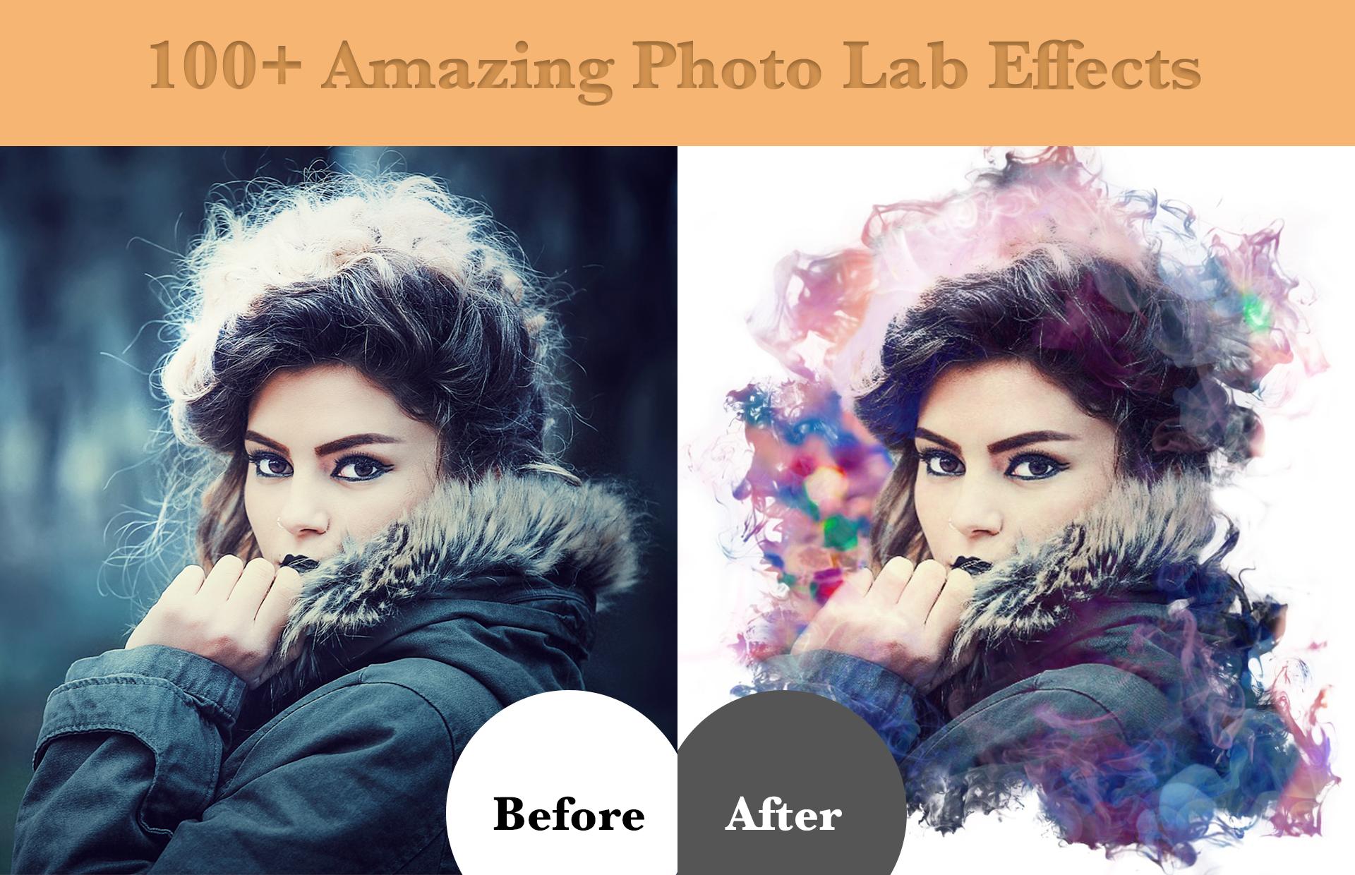 A Photo Lab képszerkesztő lehetővé teszi a reális fotóeffektusok használatát.