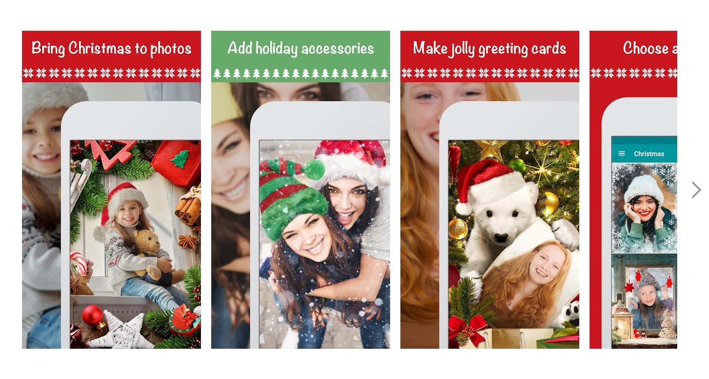Christmas Photo Frames, Effects & Cards Art - A 7 legjobb karácsonyi képszerkesztő online