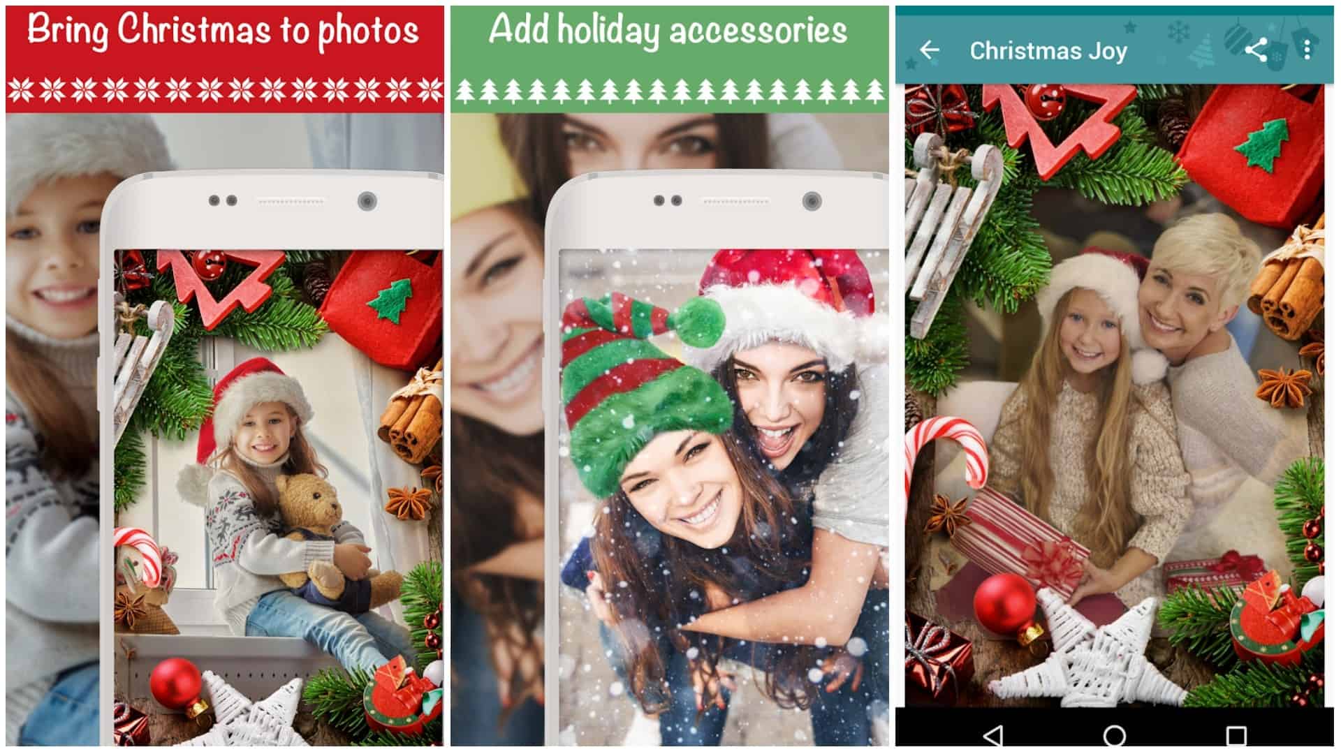 Christmas Photo Frames, Effects & Cards Art karácsonyi képszerkesztő