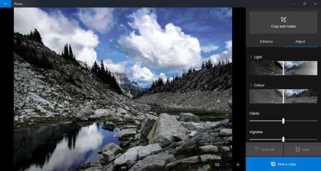 Microsoft Windows 10 Fotók- ingyenes képszerkesztő
