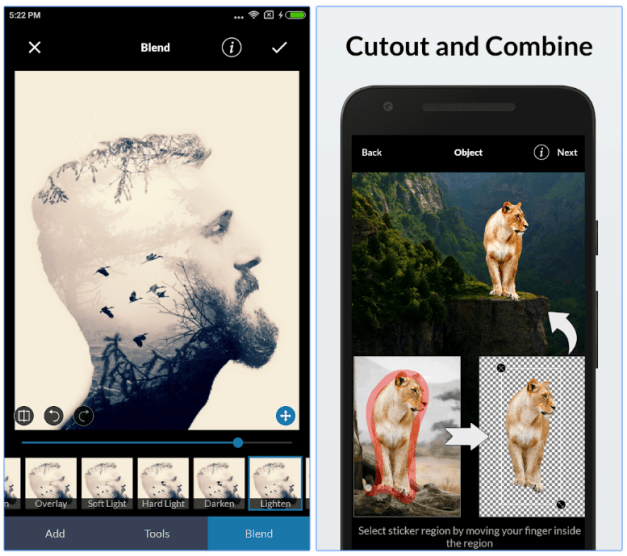 LightX Photo Editor képszerkesztő android rendszerre