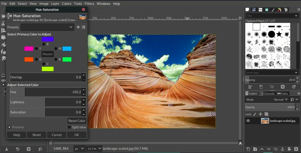 GIMP képszerkesztő