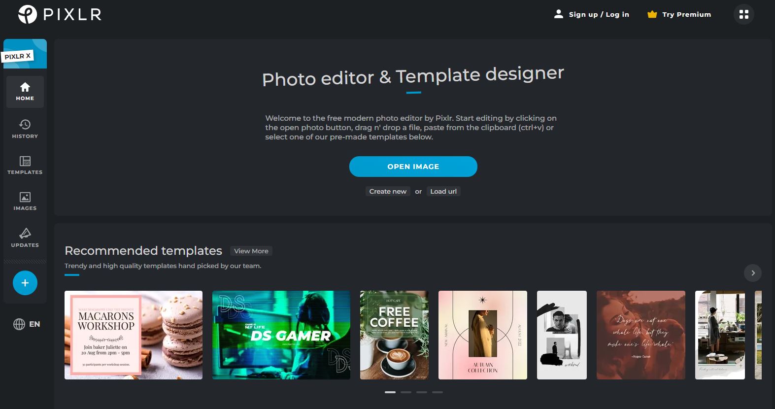 A Pixlr X a Pixlr Editor utódja, amely hosszú évekig az egyik kedvenc ingyenes online képszerkesztőnk volt.