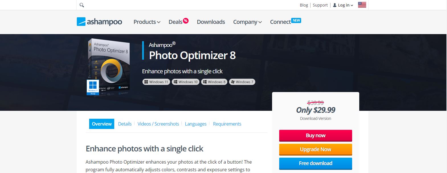 Ha sok fotója van, amit sietve kell szerkesztenie, az Ashampoo Photo Optimizer lehet a megfelelő eszköz